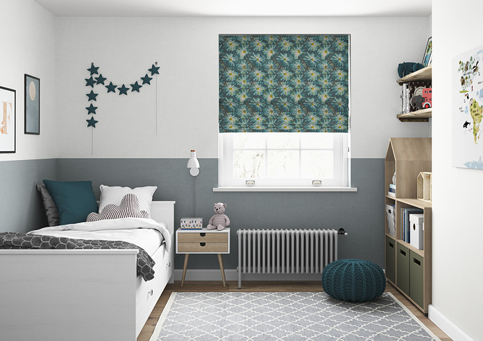 Honeycomb, Teal - Roman Blind - Image 5